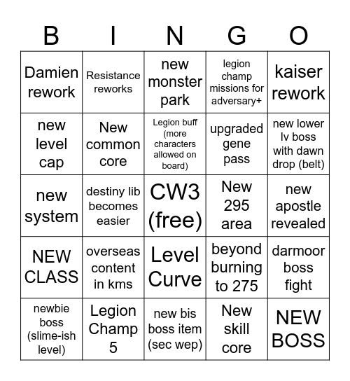 shroom crown bingo Card