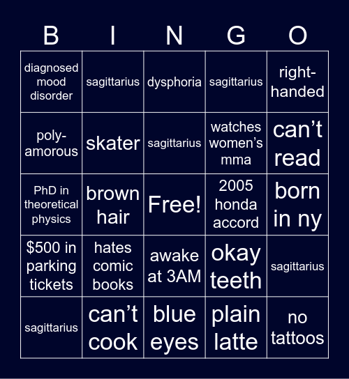 Bottom Bingo Card