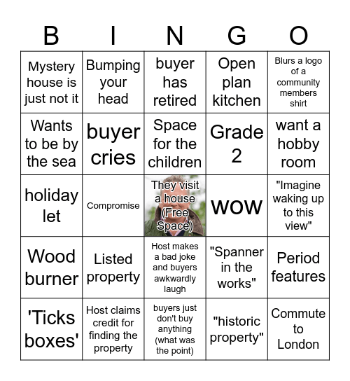 Escape to the country Bingo Card