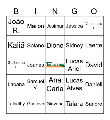 BINGO DA TERRIS Bingo Card