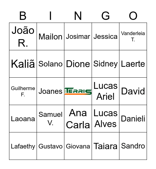 BINGO DA TERRIS Bingo Card