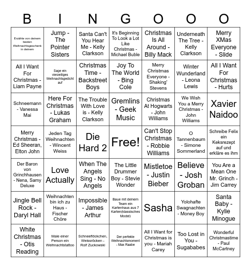 Keksparty 2025 Bingo Card