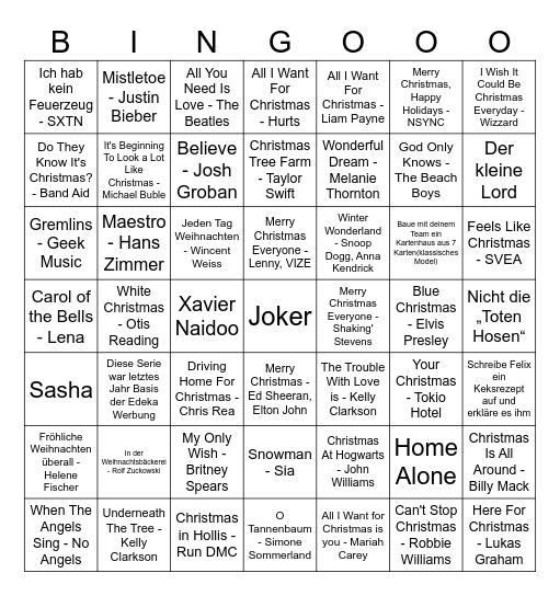Keksparty 2025 Bingo Card