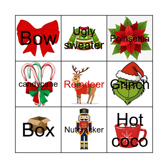 Lotería Navideña Bingo Card