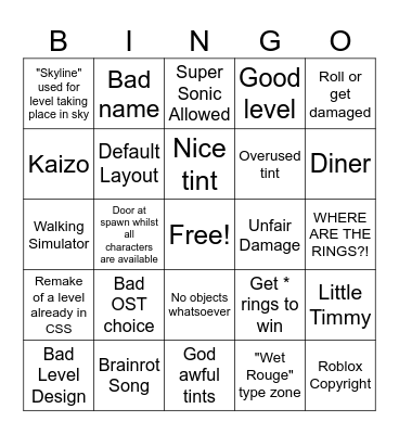 CSS Bingo Card