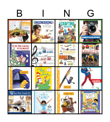 National Hobby Month Bingo Card