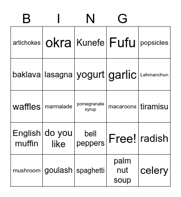 Do you like Cocolinjoy Bingo Card