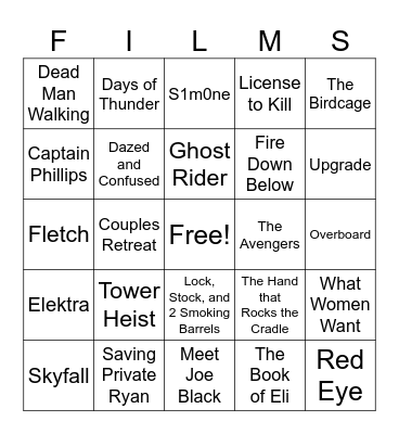 Movies_12132025 Bingo Card