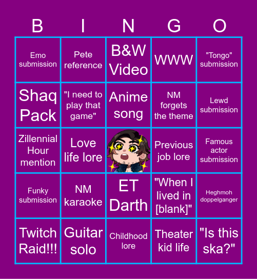 SATURYAY NIGHT LIVE! BINGO Card