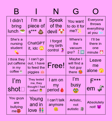 Wise Words of M.M Bingo Card