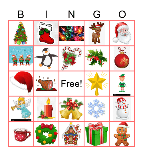 Christmas Bingo Card