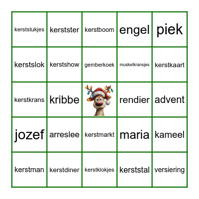 KERST BINGO Card