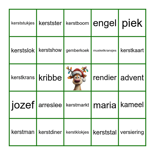 KERST BINGO Card