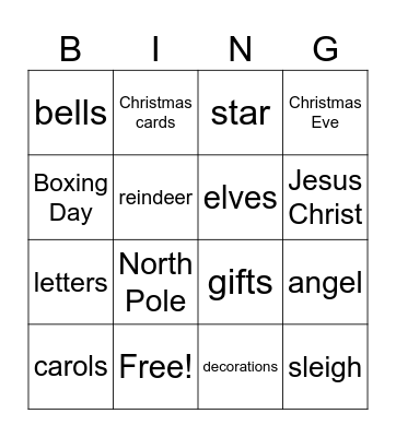 IT'S CHRISTMAS TIME!!! Bingo Card