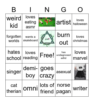 Sammie’s bingo Card