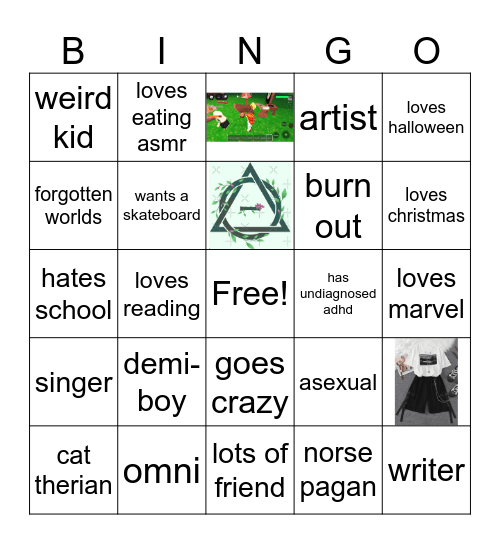 Sammie’s bingo Card