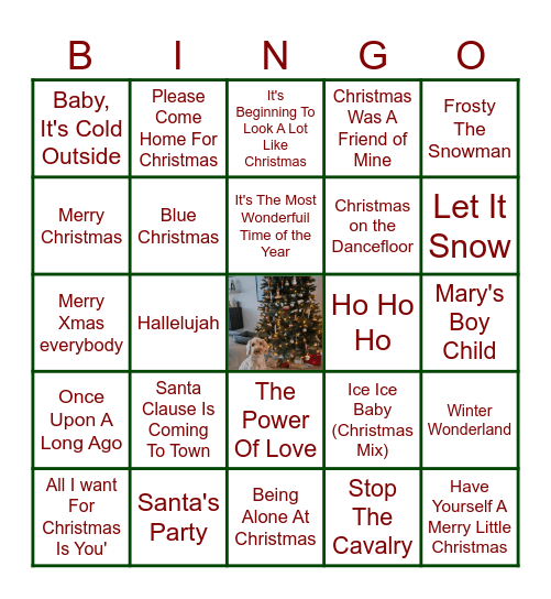 Kerstbingo Card