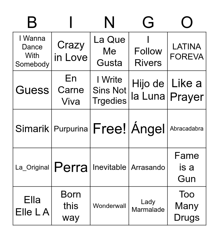 Davingo Bingo Card
