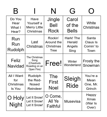 Julebingo Card