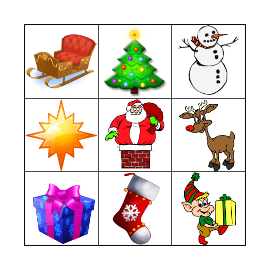 Feliz Navidad Bingo Card