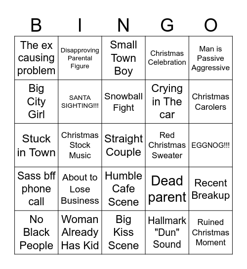 HallBingo Card