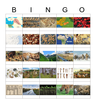 Flocabulary Neolithic Revolution BINGO Card