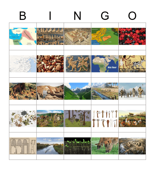 Flocabulary Neolithic Revolution BINGO Card