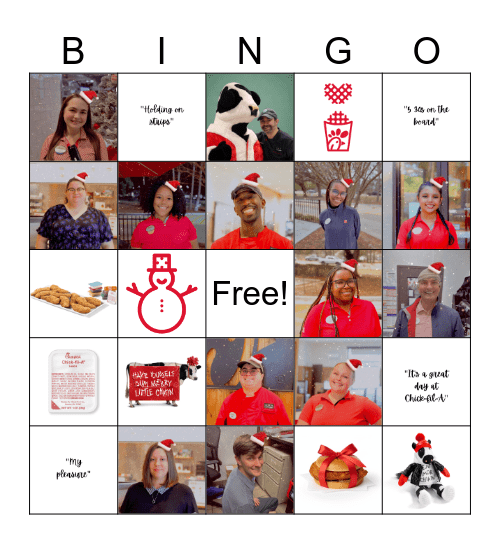 Holiday Party 2025 Bingo Card
