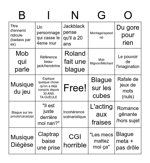 Bordercraft marathon Bingo Card
