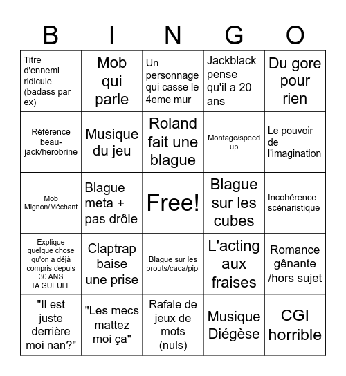 Bordercraft Marathon Bingo Card