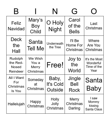 🎅🏻 MERRY CHRISTMAS 🎅🏻 Bingo Card