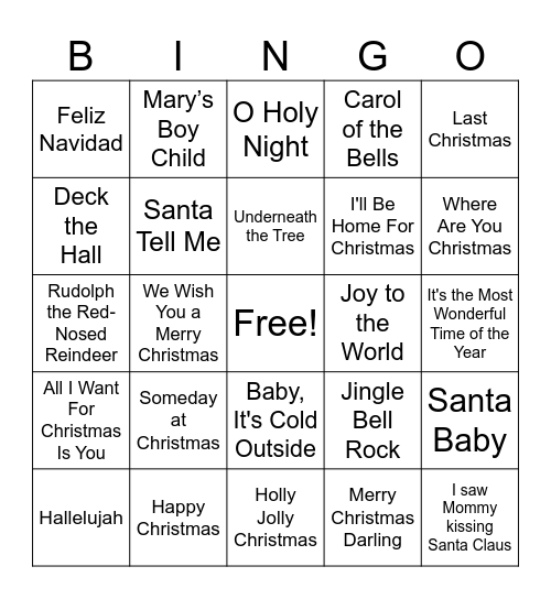 🎅🏻 MERRY CHRISTMAS 🎅🏻 Bingo Card