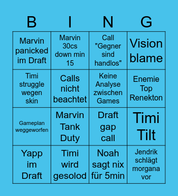 Gatekeep GmbH Scrim Bingo Card