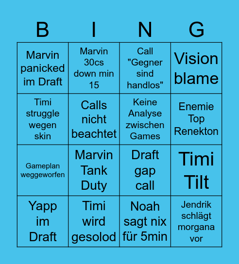 Gatekeep GmbH Scrim Bingo Card