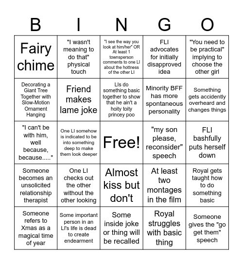 Royally Wrapped for Christmas Bingo Card