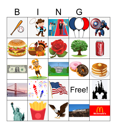 USA Bingo Card
