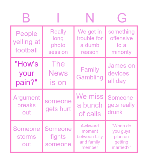 Freeman New Years Bingo Board Bingo Card