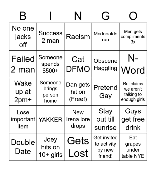 SHANGHAI + TAIWAN 2025 BINGO Card