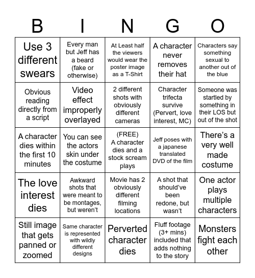 Mark Polonia Bingo Card