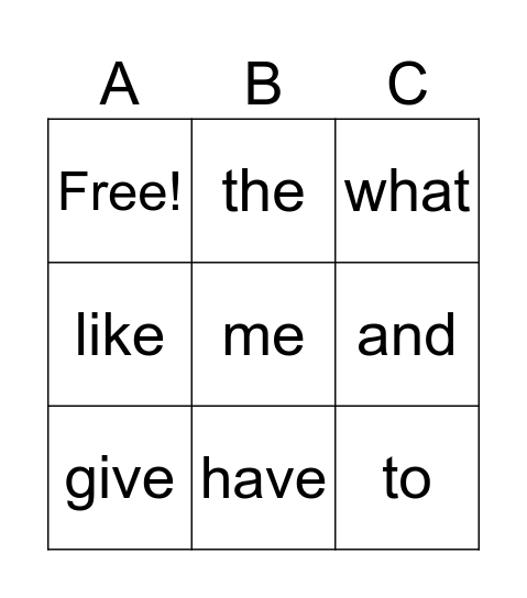 RockBaby Bingo Card