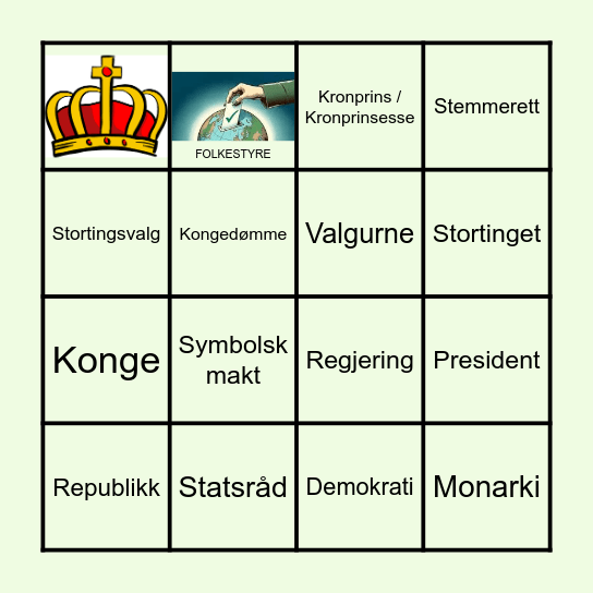 BINGO: Styresett Bingo Card