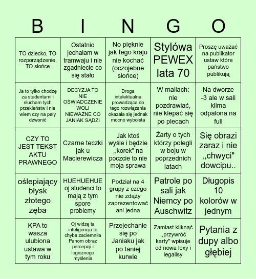 Rzeczowe z Elką Bingo Card