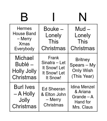 Kerstbingo 2025 Bingo Card