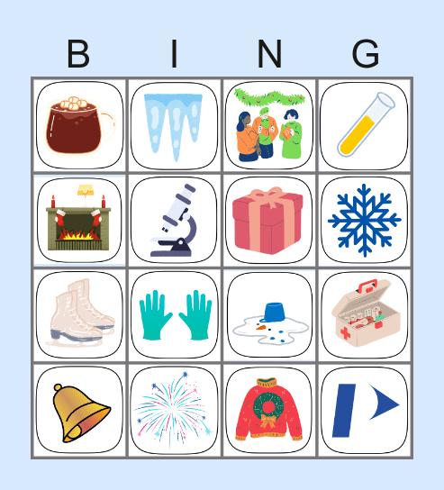 PerkinElmer Christams Bingo Card