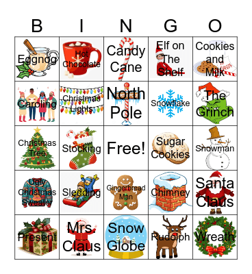 Christmas Bingo Card