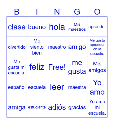 I love LeFlore Bingo Card