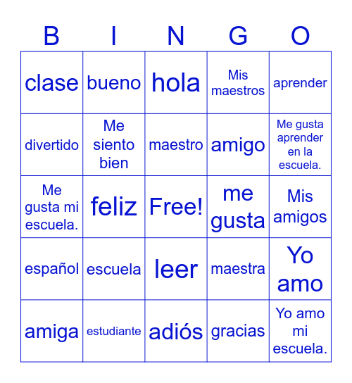 I love LeFlore Bingo Card