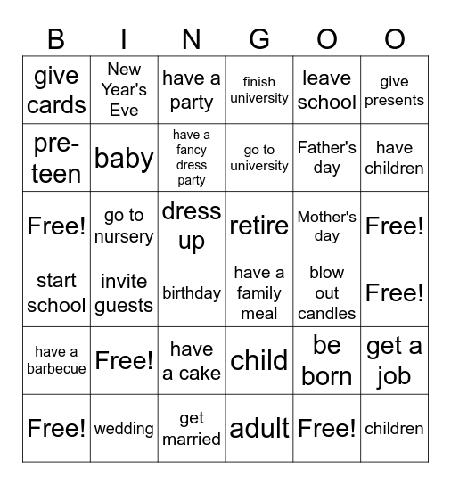 BINGO Card