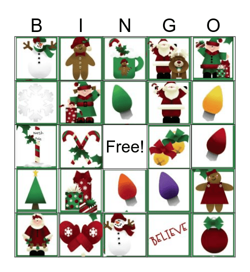 NADG 2025 CHRISTMAS Bingo Card