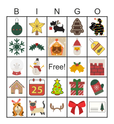 NVP Christmas Bingo! Bingo Card